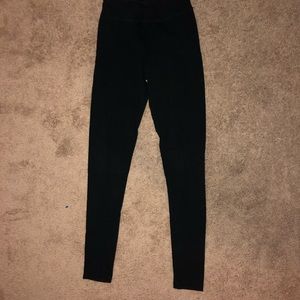 plain black leggings